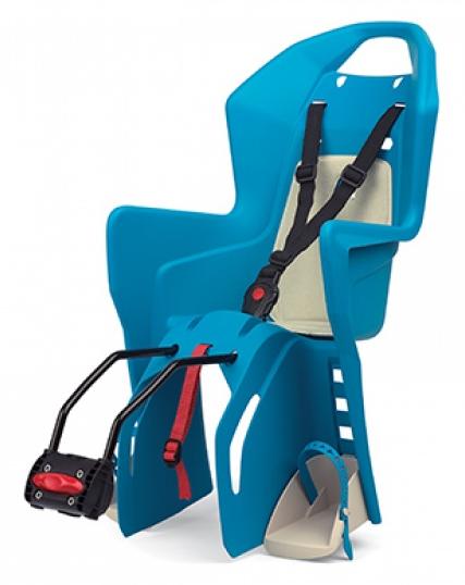 Кресло детское, модель KOOLAH FFS, заднее, на подседельную трубу 29", бежево-синее.