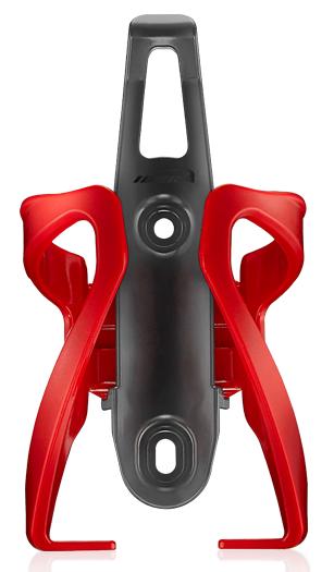 Флягодержатель пластик ABS, красный, с регулировкой диаметра фляги 60-73 мм, 70г.