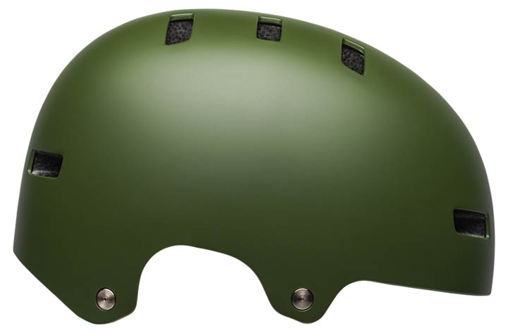 Шлем BLOCK, детский, цвет матовый темно-зеленый, размер XS.