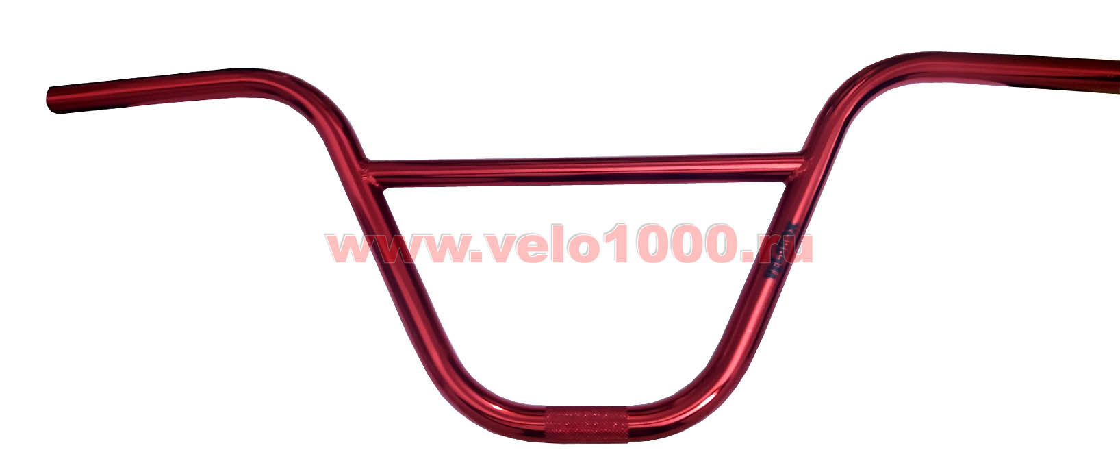Руль 9"(226мм)x760мм, красный, CR-MO, 13-баттированный, VELOBOX лого. 