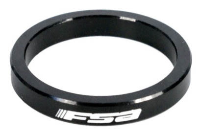 Кольцо проставочное на рулевую колонку 1.5", 3мм, черное, лого "FSA".