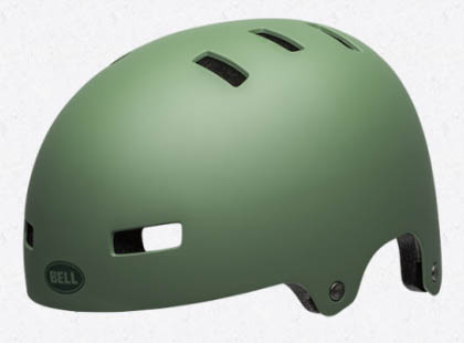 Шлем LOCAL, цвет глянцевый зеленый, размер S.