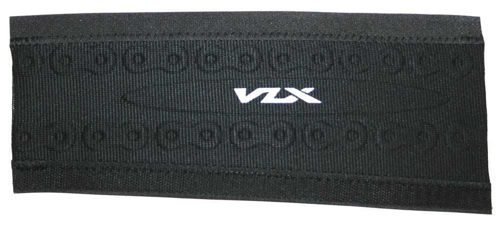 Защита пера от цепи 245х110х95мм, Lycra c текстурой звеньев цепи, черная, VLX лого.