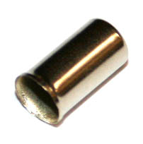 Заглушка-наконечник на оплетку троса Ø5мм, серебристая, упак 200шт.
