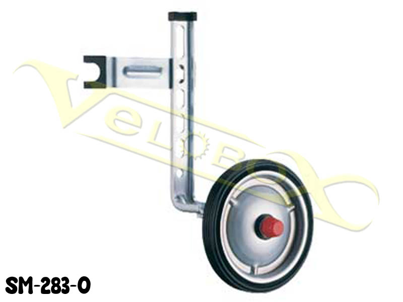 Колеса боковые для велосипеда 12"-20", резина, обод хромир, ось клепаная с рычагом, пара.