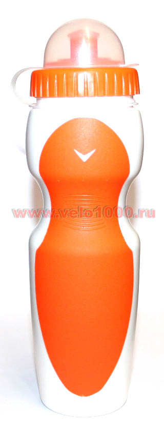 Фляга 0.75л, перламутрово-оранжевая, с защитной крышкой, кратоновые вставки с ароматом апельсина.