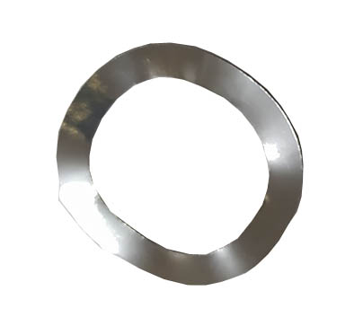 Кольцо проставочное на каретку Ø24x34x0.5мм, волнистое стальное.