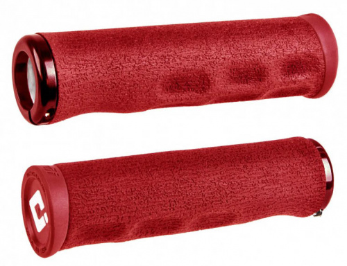 Грипсы 135мм, красные, A.I.R.E. компаунд, красный алюм lock-on. для велосипеда