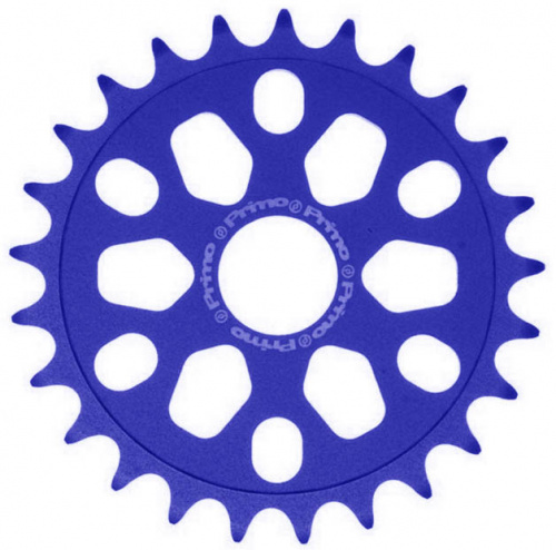 Звезда передняя 23T, 1/2"х1/8", голубая, фрезеров AL-7075, облегченная. для велосипеда