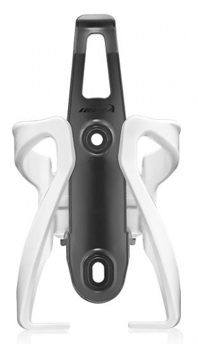 Флягодержатель пластик ABS, белый, с регулировкой диаметра фляги 60-73 мм, 70г. для велосипеда