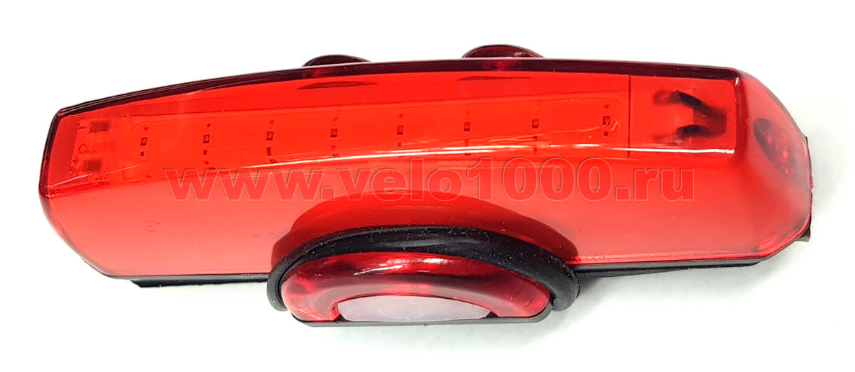 Фонарь задний красный, 24 COB, 50Лм, 6 режимов, USB зарядка, аккум 500мАч.