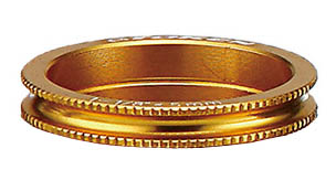 Кольцо золотое на шток вилки 1-1/8", "С"-профиль, 5мм, алюм, 1шт.
