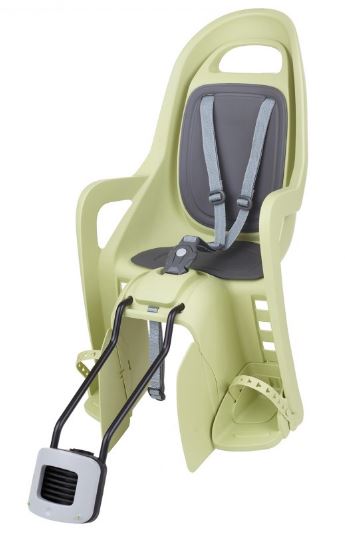 Кресло детское, модель GROOVY MAXI FF, заднее, для рам 29", на подседельную трубу, зеленое/серое