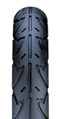 Покрышка 16"x1.75", жесткий корд, слик, чёрная, со светоотражающей полосой. для велосипеда
