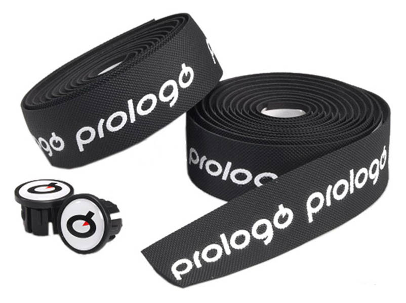 Обмотка руля всепогодная, двойная, чёрная с 3D белым логотипом "Prologo", инд уп.