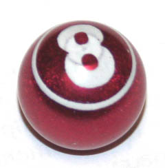 Колпачок для A/V в виде шара "8", красный.