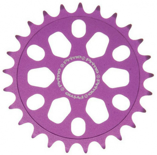 Звезда передняя 25T, 1/2"х1/8", фиолетовая, фрезеров AL-7075, облегченная. для велосипеда