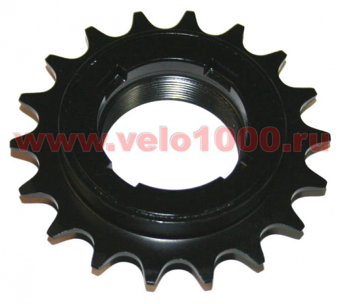 Трещотка 1/2"х3/32"х18T, D1.37", 6 собачек/72 клика, черная. для велосипеда