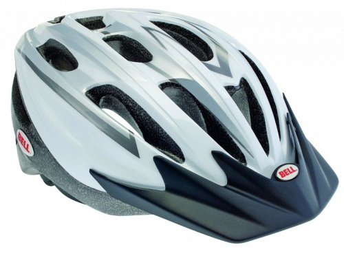 Шлем UKON, цвет серебристо-белый, единый размер. для велосипеда
