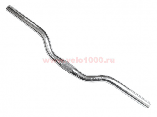 Руль 25.4x40x500мм, для FIX, City, серебристый, лого LEADTEC. для велосипеда