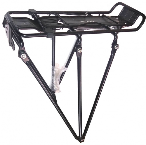  Багажник алюм 26", 3 ногий, сборный для дисковых тормозов, внизу сварка, чёрный, VLX лого. для велосипеда