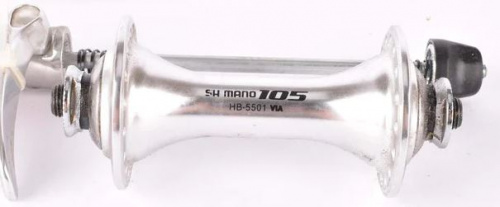 Втулка передняя "105", 32 отв, серебристая, с эксц, б/уп. для велосипедов