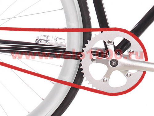 Защитный кожух из 120 красных звеньев, крепится на 1-скор цепь. для велосипеда