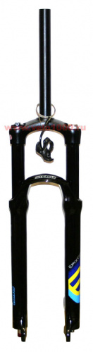 Вилка 26", шток 1-1/8", ход 120мм, черная матовая, черн ноги ø32мм, возд пруж, для ДТ PM, 1750г. для велосипедов