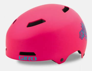 Шлем DIME, детский, матовый светло-розовый цветок, размер S. для велосипеда