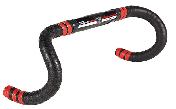 Обмотка руля всепогодная, чёрная с красными полосками, структура типа "CPC", максимальное сцепление, для велосипеда