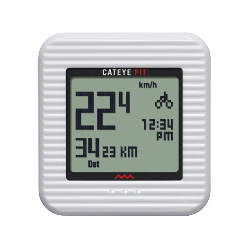 Велокомпьютер "Сateye CC-PD100W", белый.