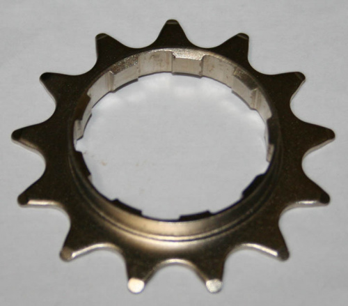 Звезда 13T шлицевая, Cr-Mo, для втулки Single Speed или кассетной втулки ВМХ на широком основании, ц для велосипеда