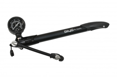 Насос высокого давления 300psi(21атм) со съемным манометром для вилок, задних амортизаторов и камер, для велосипеда