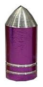 Колпачок для A/V в виде пули с 2 проточками, фиолетовый.