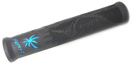 Грипсы 160мм, черно-синие, без фланца, антипроскальзывающий материал, с пластик грипстопами. для велосипеда