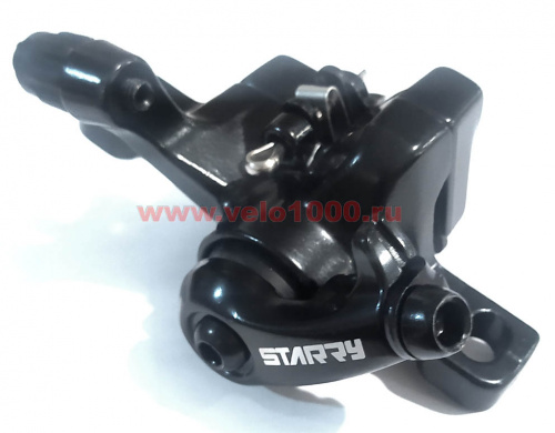 Тормоз дисковый механич, черный, колодки semi-metal типа Shimano 525, без уп. для велосипеда