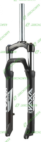 Вилка 26", шток 1.5"/1-1/8", ход 80мм, черная, блок хода на ноге, ноги 32мм сталь, ось 5х135мм, ДТ для велосипедов