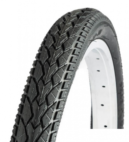 Покрышка 26"x1-3/8" (37-590), жесткий корд, черная. для велосипеда