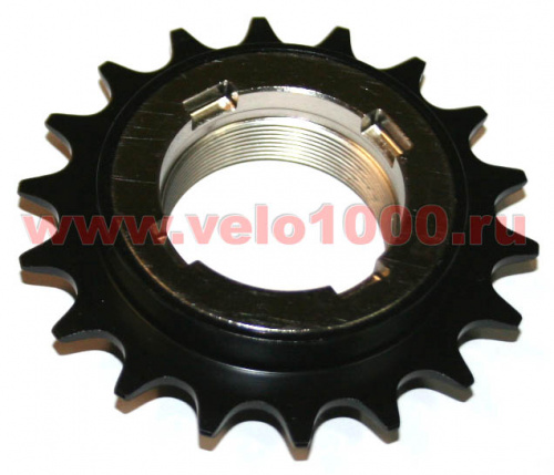 Трещотка 1/2"х3/32"х18T, D1.37", 9 собачек/108 клика, черная. для велосипеда
