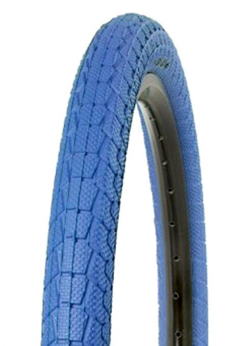 Покрышка 20"x1.95", жесткий корд, синяя, универсальный протектор.  для велосипеда