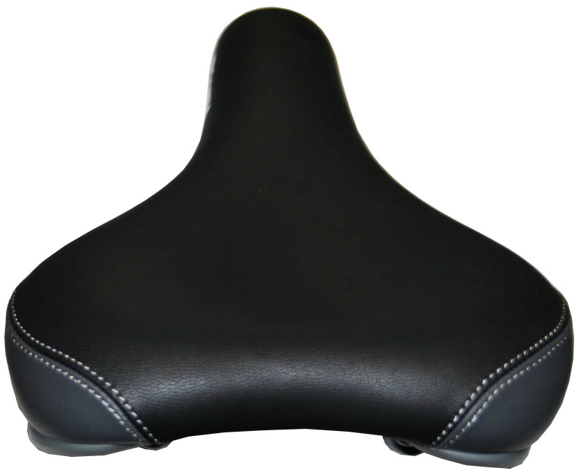Седло 252x174мм, чёрно-серое, материал двойной плотности, с лого "VELO PLUSH".