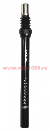Штырь-труба подседельная амортизацонная Ø25.4х350мм, чёрный, VLX лого. для велосипеда