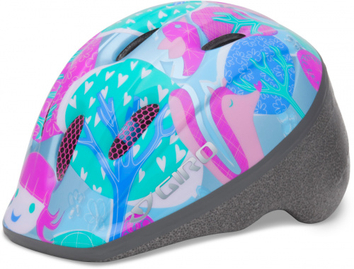 Шлем ME2, детский, розово-голубой, единый размер. для велосипеда