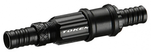 Регулятор натяжения троса переключателя - промежуточный, алюм, чёрный, 6.6г/пара, инд уп. для велосипеда