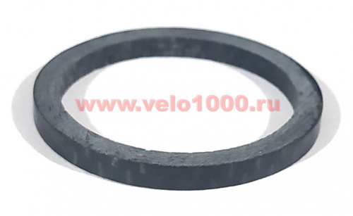 Кольцо проставочное на рулевую колонку 1-1/8", 3мм, черный карбон. для велосипеда