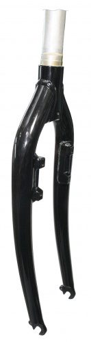 Вилка 26", шток 1-1/8", для триала, шток cr-mo, перья алюм, под ободную гидравлику "Magura", черная. для велосипедов