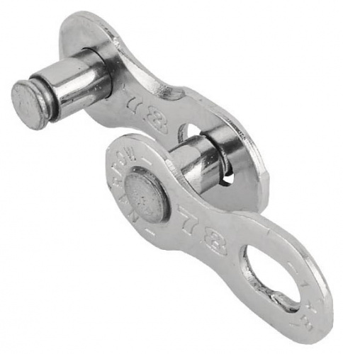 Замок цепи 6-7-8 скор, серебристый, инд уп. для велосипеда