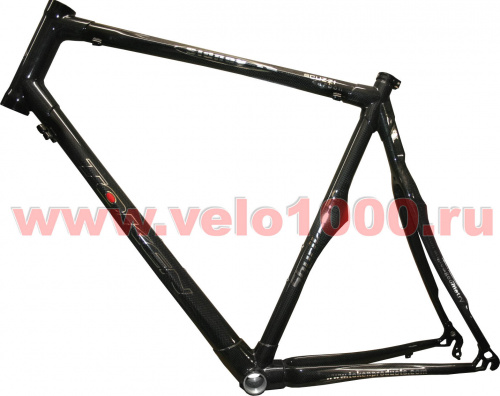 Рама 700С, SHURIKEN, черный карбон 100%, размер 58см. для велосипеда