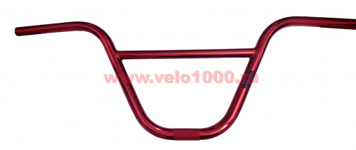 Руль 9.5"(230мм)x765мм, красный, CR-MO, 13-баттированный, VELOBOX лого.  для велосипеда