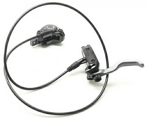 Тормоз дисковый гидравл передний, чёрный, без ротора, с адаптером под 160мм, гидролин 750мм, б/уп. для велосипеда